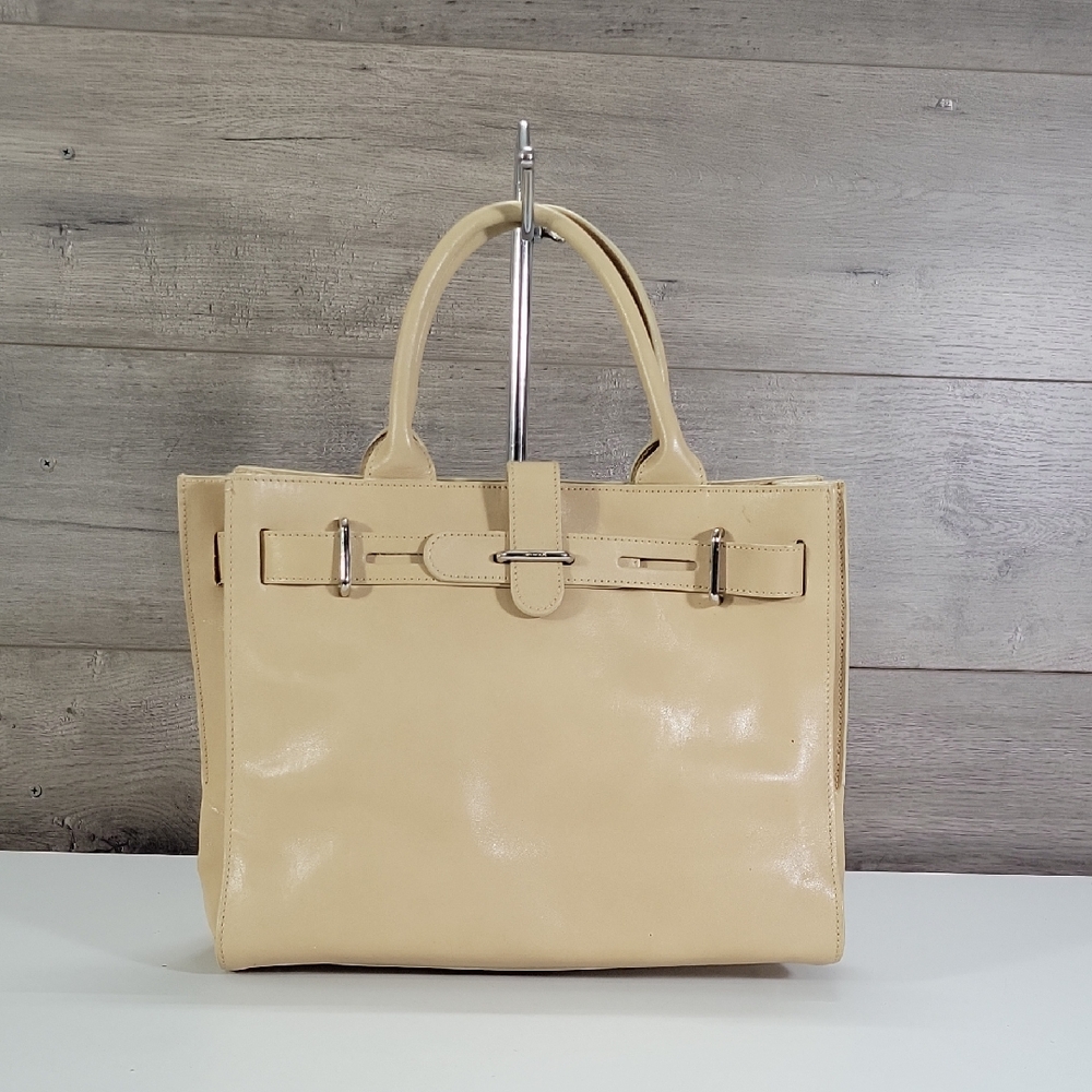 Furla Natural Tan Leather Tote Bag